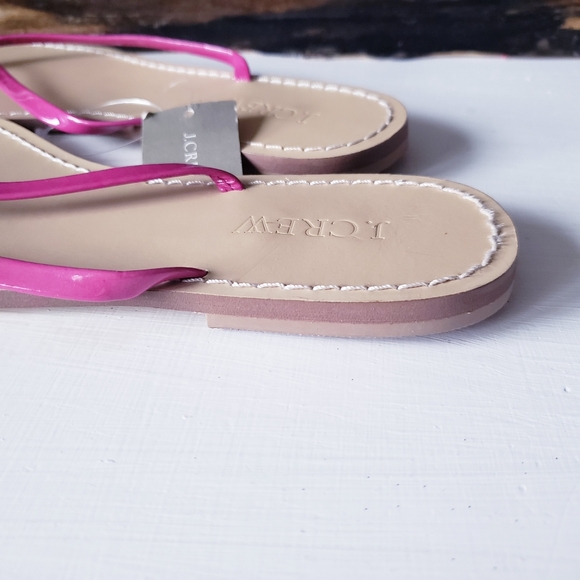 J Crew NWT Leather Thong Sandals - 9 - Picture 4 of 7